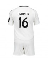 Real Madrid Endrick #16 Hjemmedraktsett Barn 2024-25 Korte ermer (+ bukser)